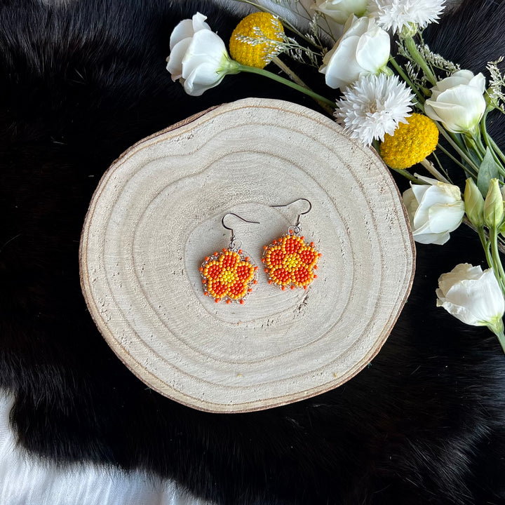 Ironstar Co. Petite Beaded Floral Earrings