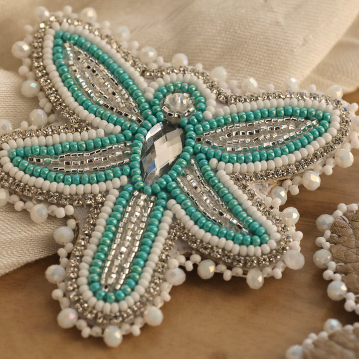 Nikki P. Large Turquoise Dragonfly Earrings