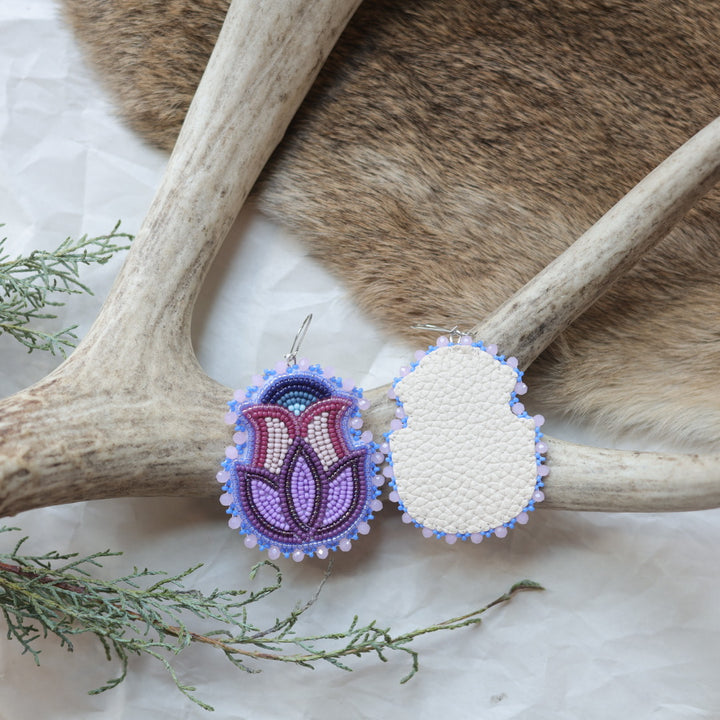 Keegan W. Tulip Beaded Earrings
