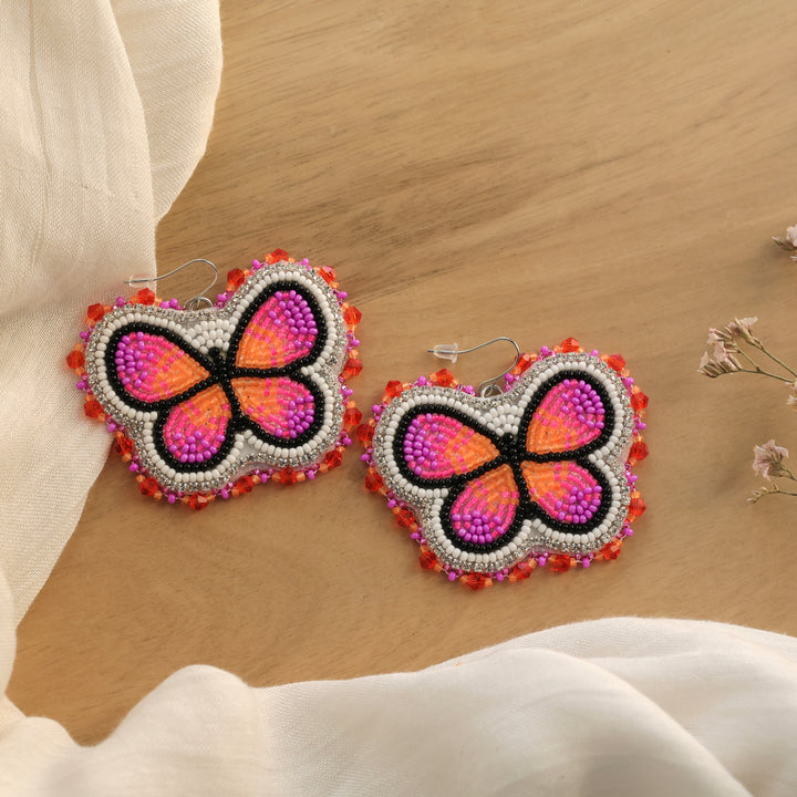 Nikki P. Neon Butterfly Earrings