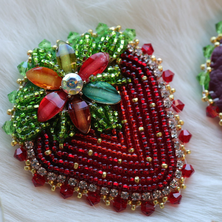 Mercedes G. Strawberry Blossom Necklace & Earrings