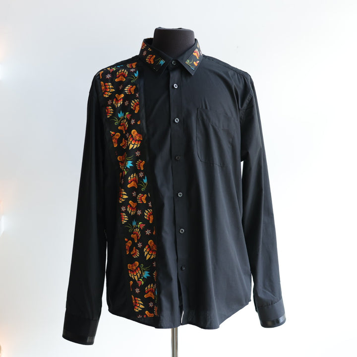 Margaret R. Bear Paw Ribbon Shirt