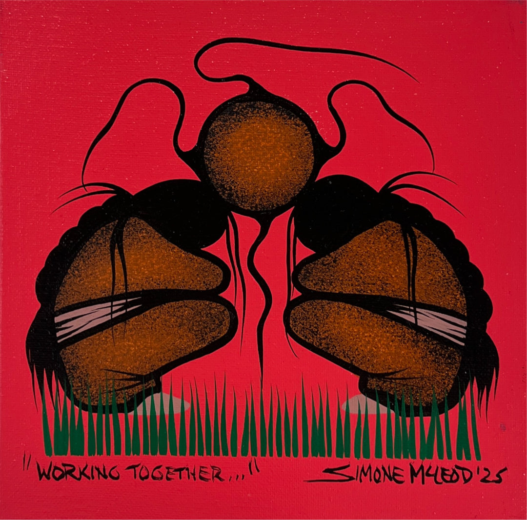 Simone McLeod 8"x8" Original Paintings (2025)