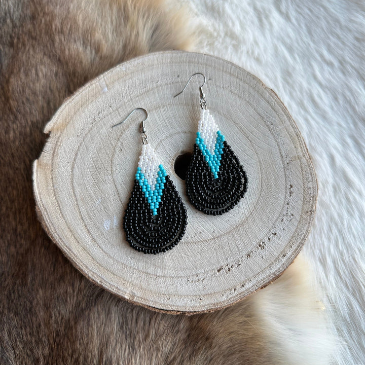 Lillian S. Looped Fringe Beaded Earrings