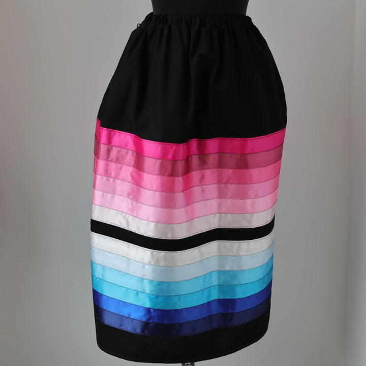 Vi's CREE-ations Pink & Blue Ombre Ribbon Skirt
