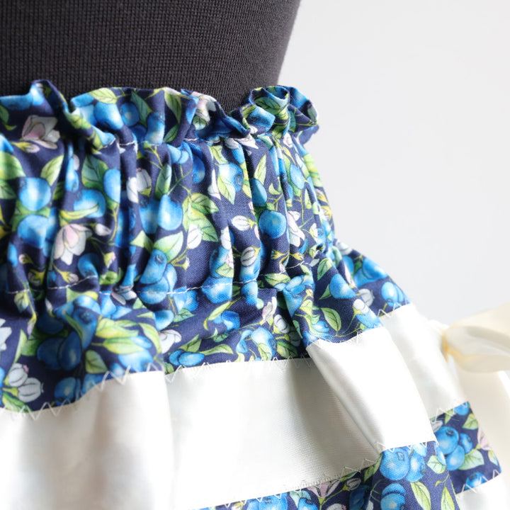 Handmade by Emily Blueberry Lace Trim Ribbon Skirt