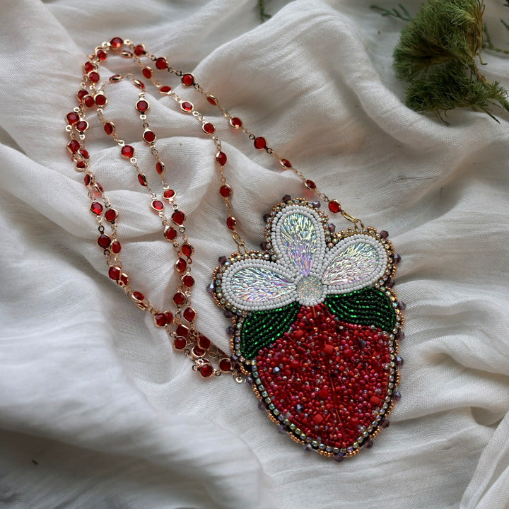 Prairie Beads Strawberry Beaded Medallion