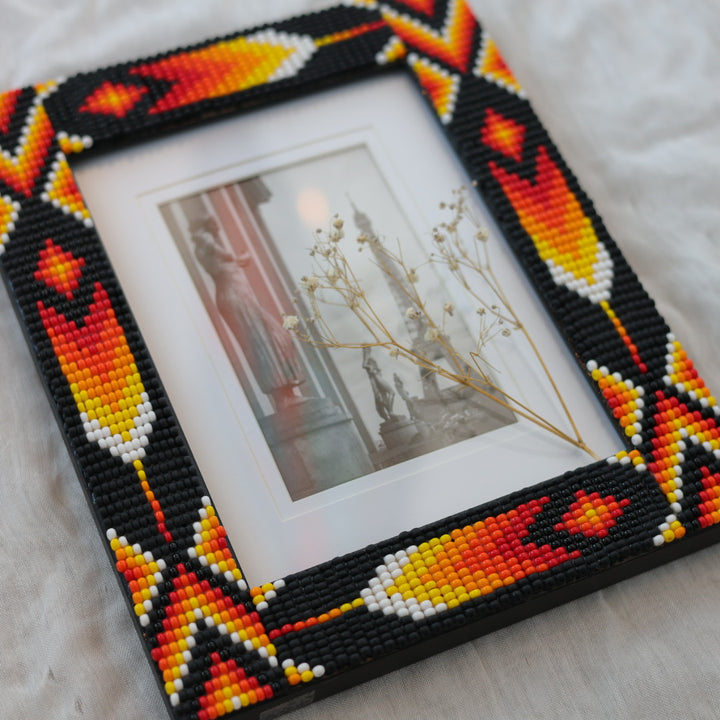 Beaded Frames By Elsie Fire Feathers Beaded Frames