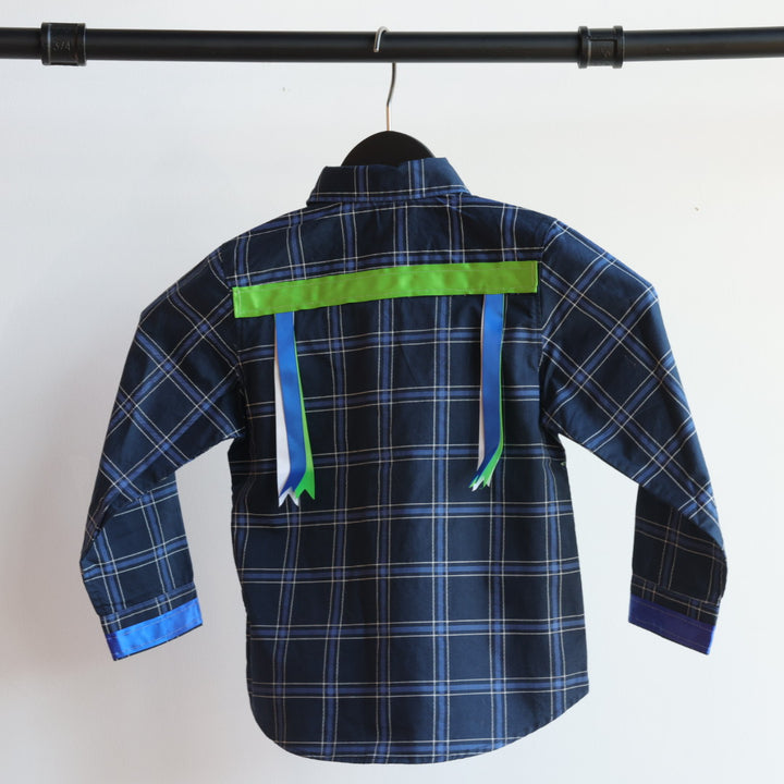 Vi's CREE-ations Plaid Toddler Ribbon Shirt