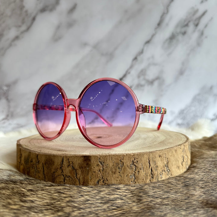 Rebelina Oversized Beaded Sunglasses