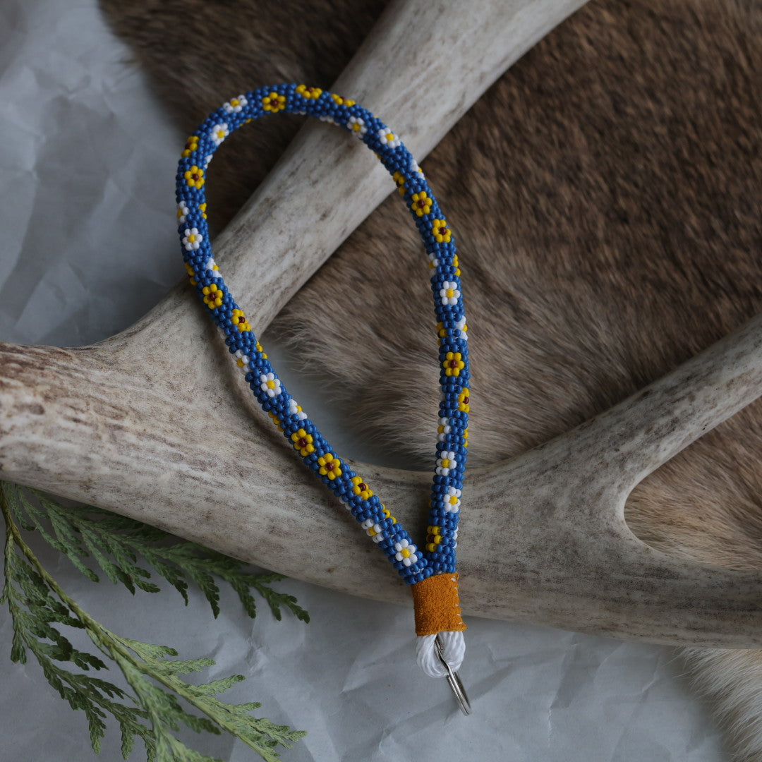 Keegan W. Floral Wrist Lanyard