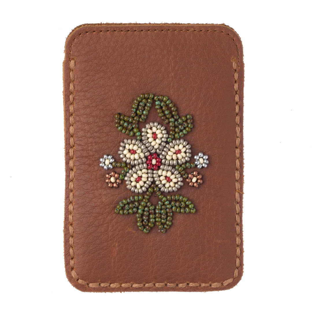 Manitobah Floret Beaded Card Holder