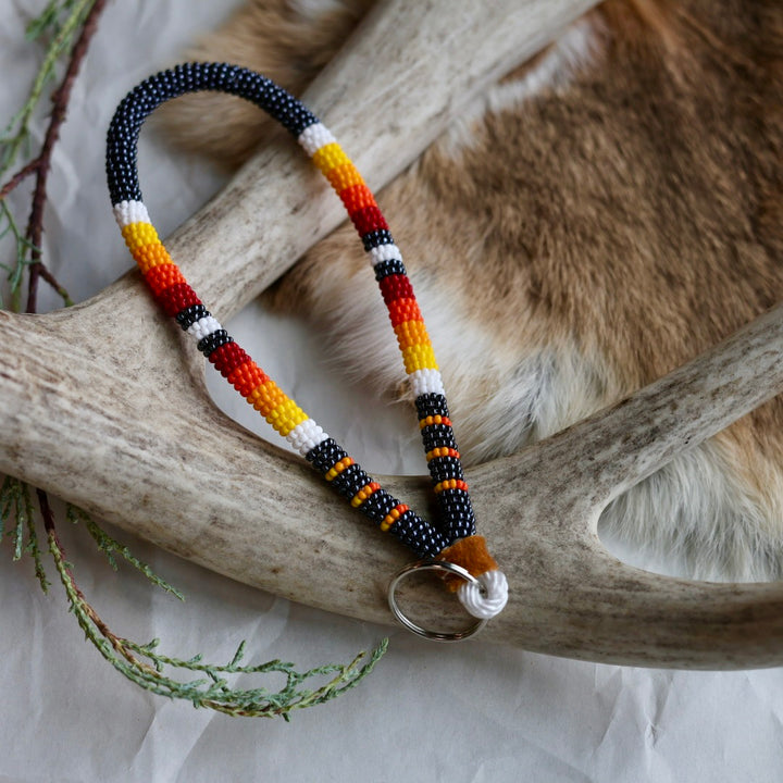 Keegan W. Striped Wrist Lanyard