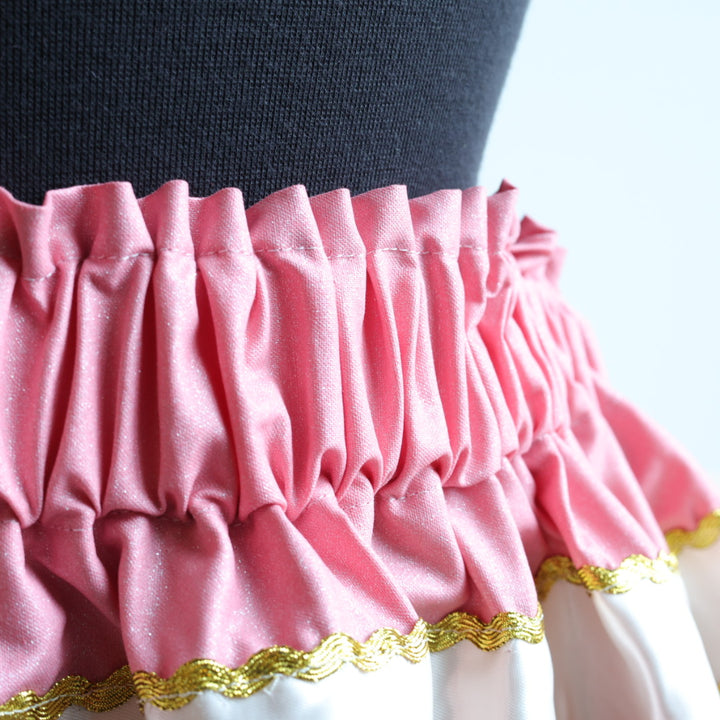 Handmade by Emily Pink Lace Trim Ribbon Skirt