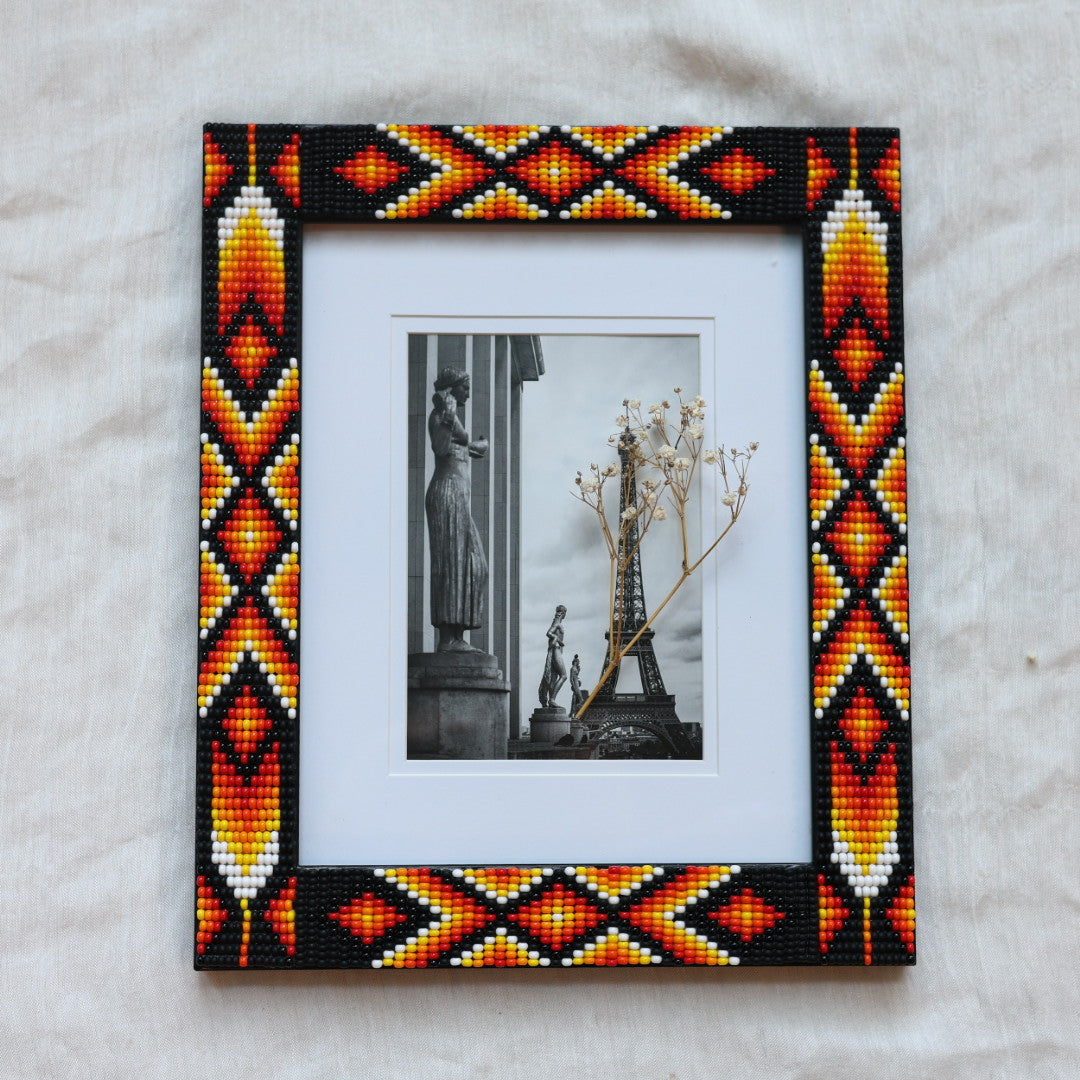 Beaded Frames By Elsie Fire Feathers Beaded Frames