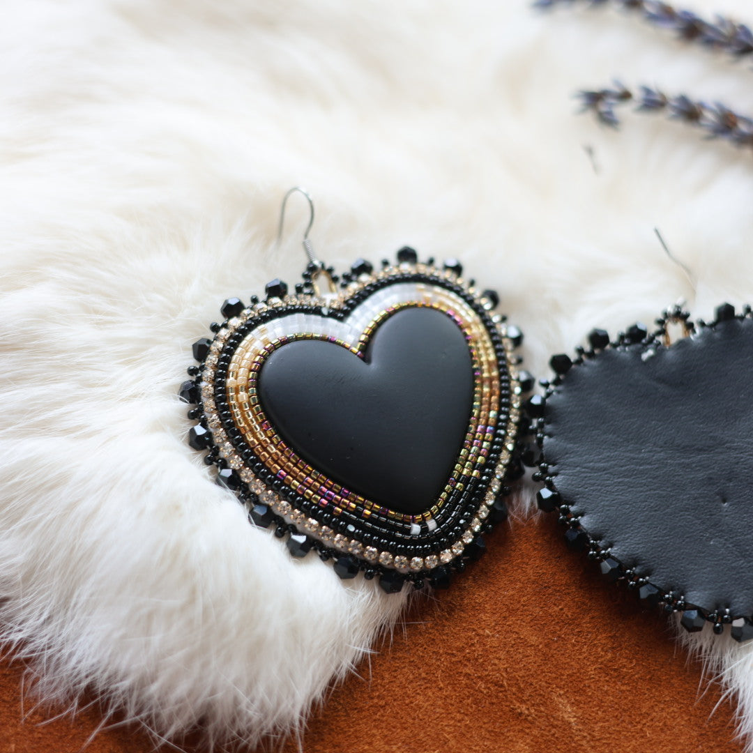 Faye's Beadiful Creations Large Beaded Heart