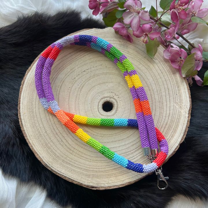 Ironstar Co. Peyote Beaded Neck Lanyard