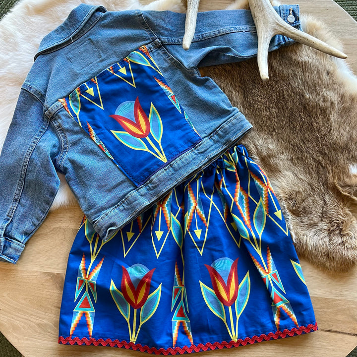Vi's CREE-ations Blue Tulip Toddler Ribbon Set