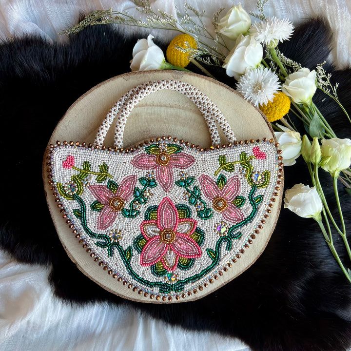 Ironstar Co. Pink Floral Beaded Medallion