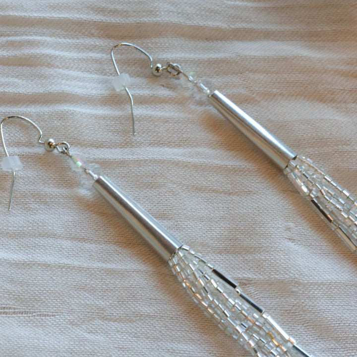Dee Iyapes 6-Strand Simple Fringe Earrings