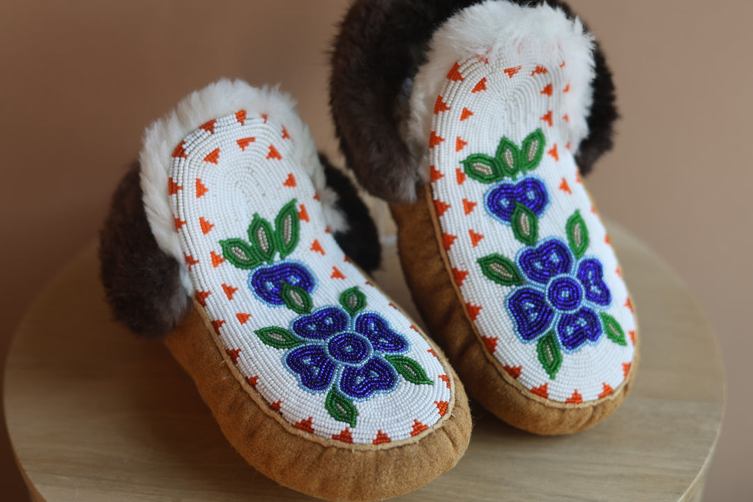Emily J. Fully Beaded Ankle Moccasins