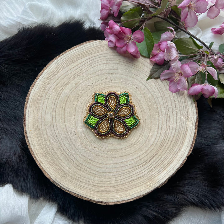 Ironstar Co. Beaded Floral Pins