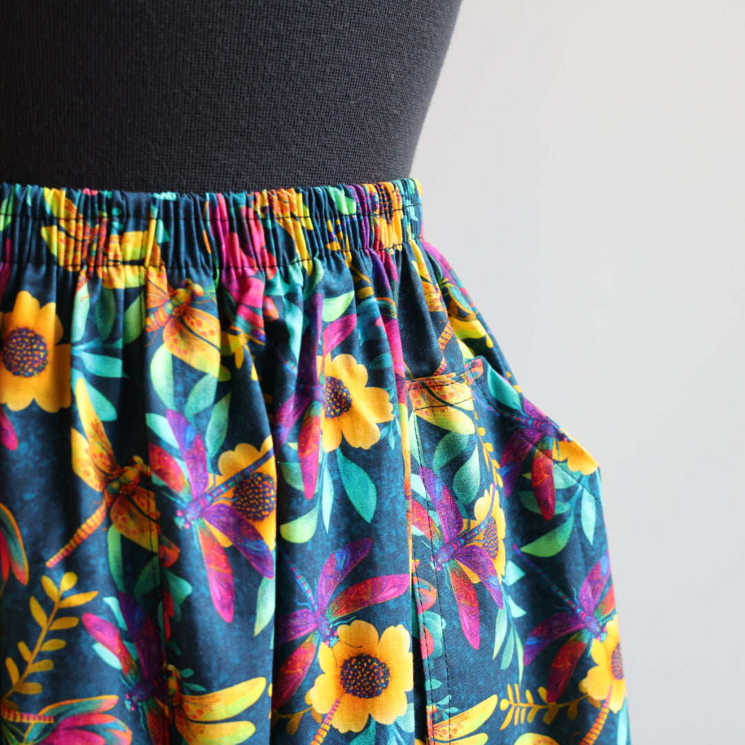 Margaret R. Green Dragonfly Ribbon Skirt