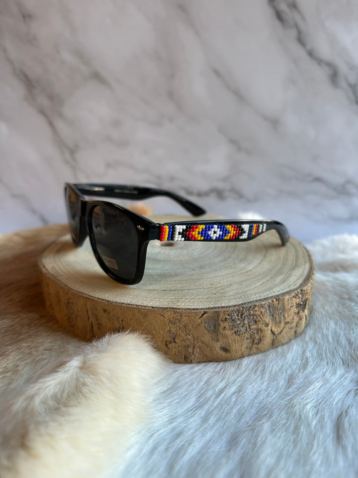 Rebelina Wayfarer Beaded Sunglasses