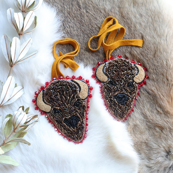 Pieces of Work by Mercedes Bison Beaded Hair Ties