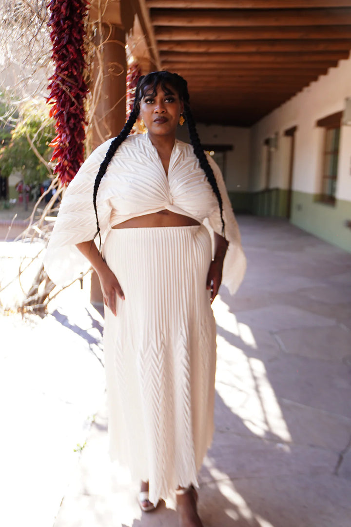 Lesley Hampton Pleated Maxi Skirt
