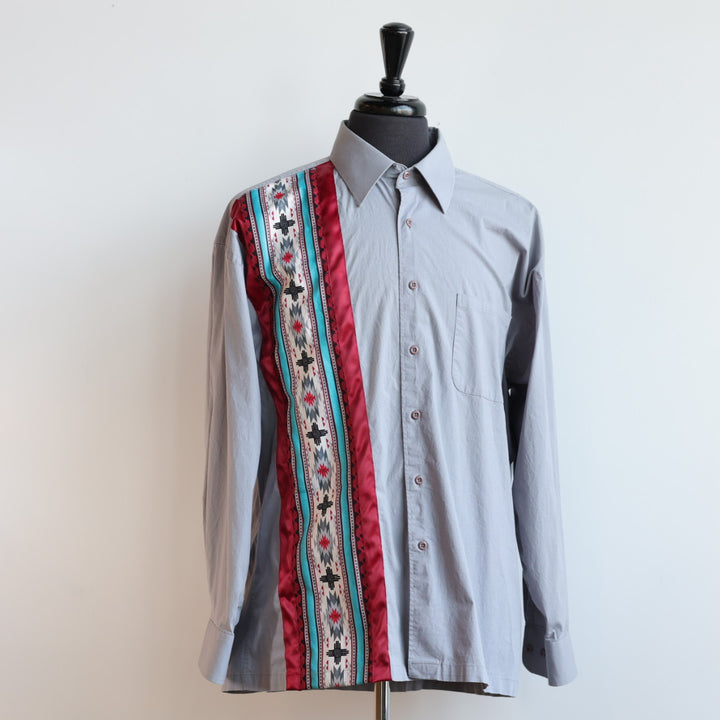 Phoenyx Designs Burgundy Southwest Ribbon Shirt