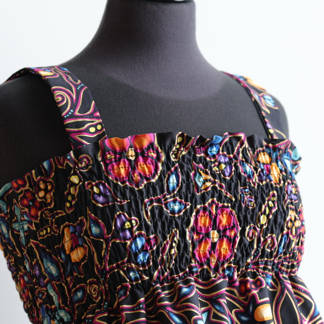 Phoenyx Designs Black Floral 2 Piece Ribbon Set