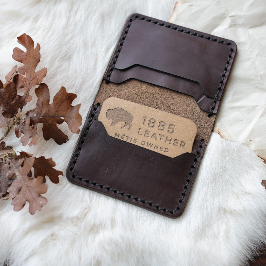 1885 Leather Co. Bifold Engraved Leather Wallet