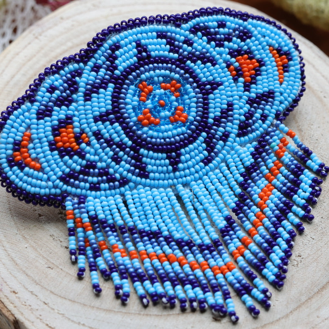 Jeannie A Fringed Hair Barrette