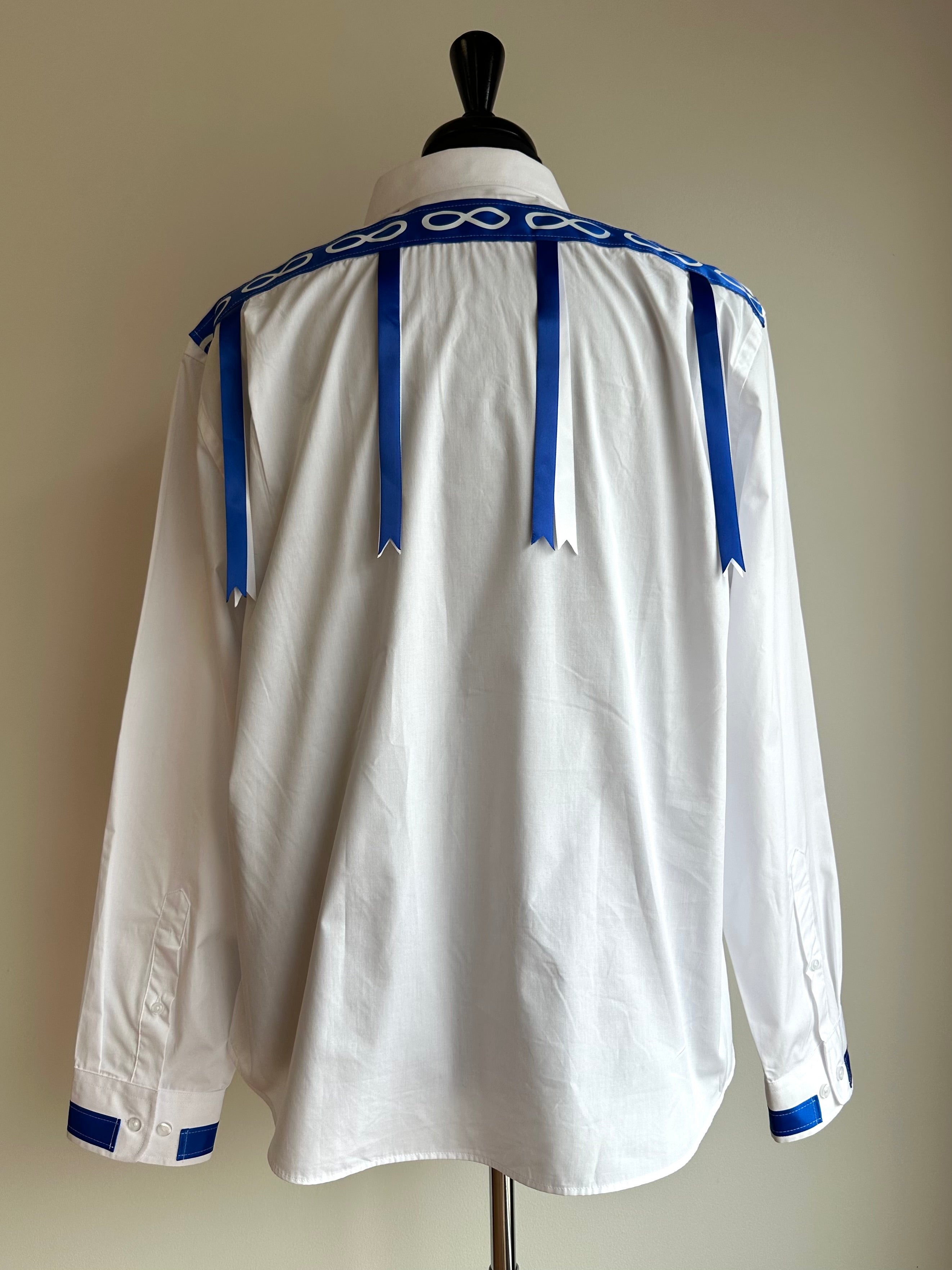 Vi's CREE-ations Infinity Men's Ribbon Shirt – Wanuskewin Collective