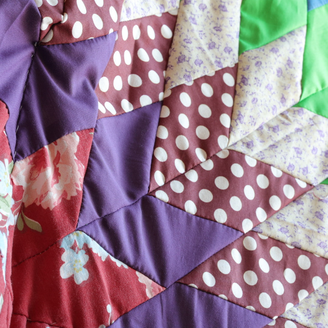 Kishey A. Burgundy Star Blanket