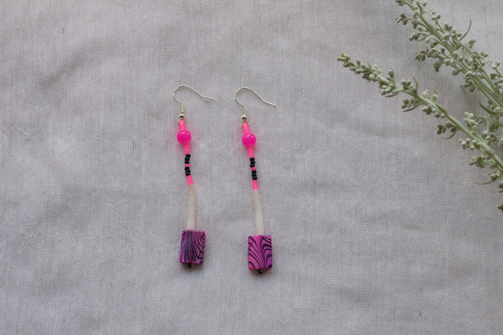 Helen H. Single Dentalium Earring