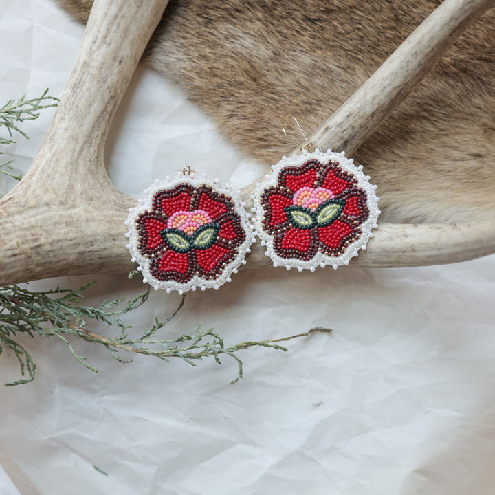Keegan W. Six Petal Floral Earrings