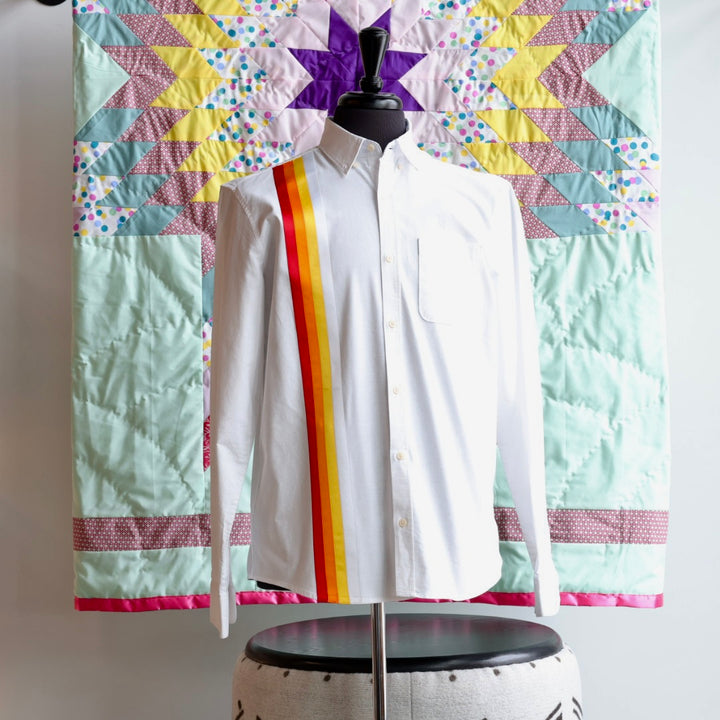 Yellow Mudd Designs Fire Ribbon Shirt
