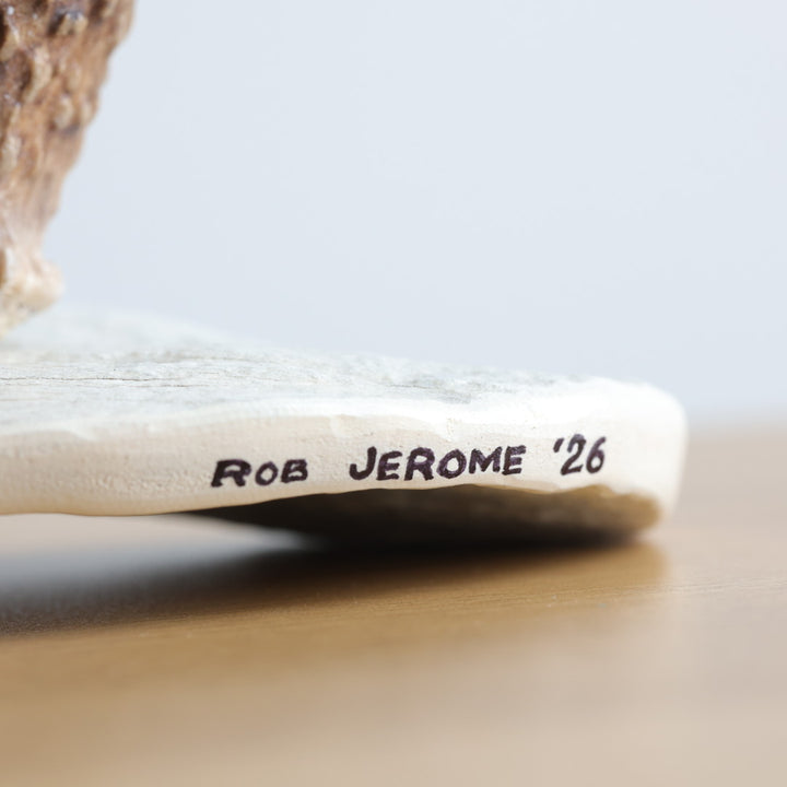 Rob Jerome Large Swan Antler Carving