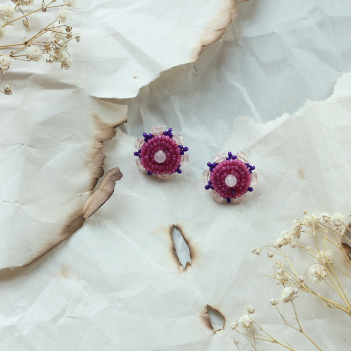 TLee Beads Large Beaded Studs