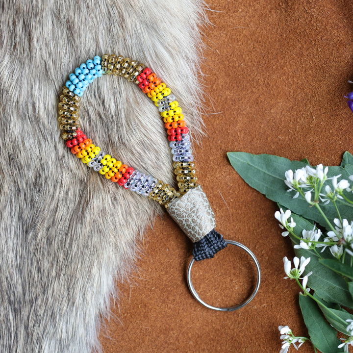 Unique Beadz Fire Beaded Finger Lanyards