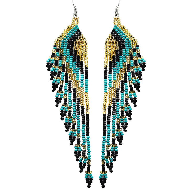 Tribal Roots Cascade Fringe Earrings