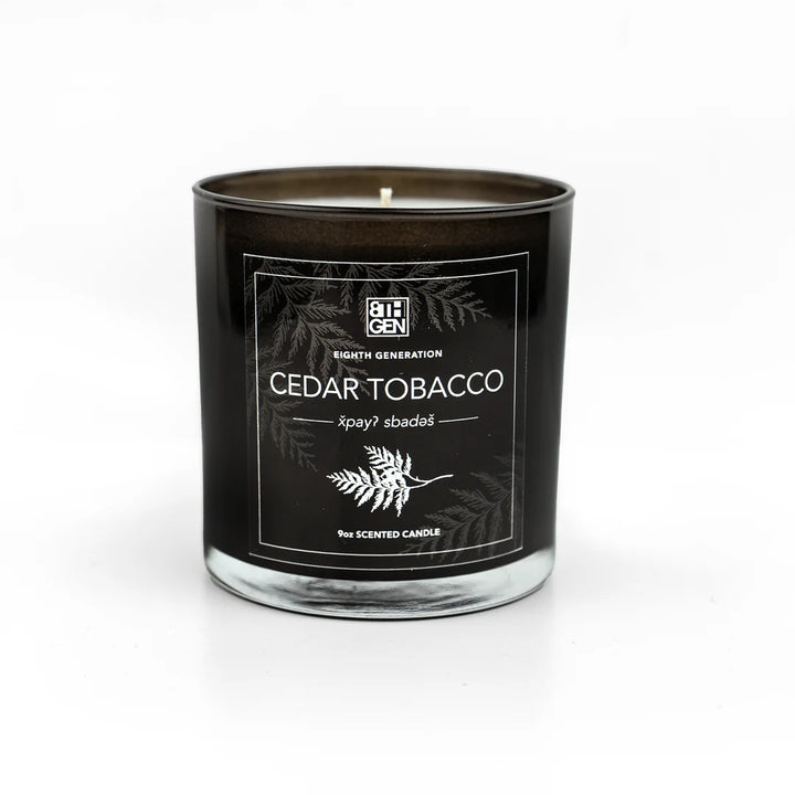 Eighth Generation Cedar Tobacco Candle