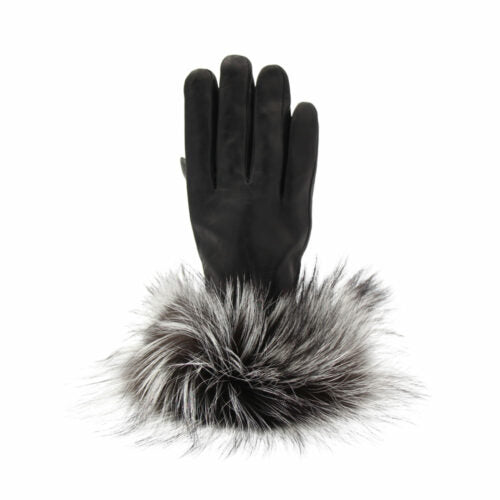 Grenier Furs Leather Gloves with Fur