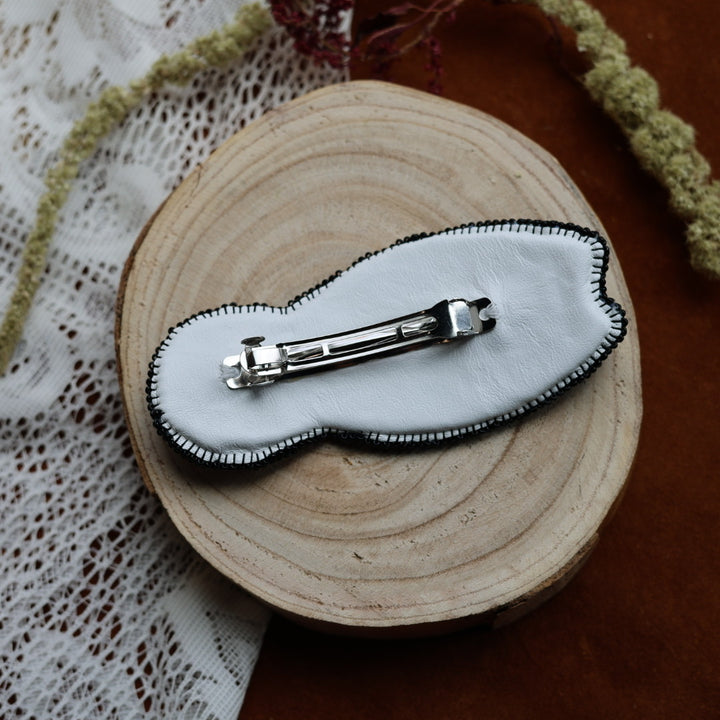 Jeannie A Large Feather Hair Barrette