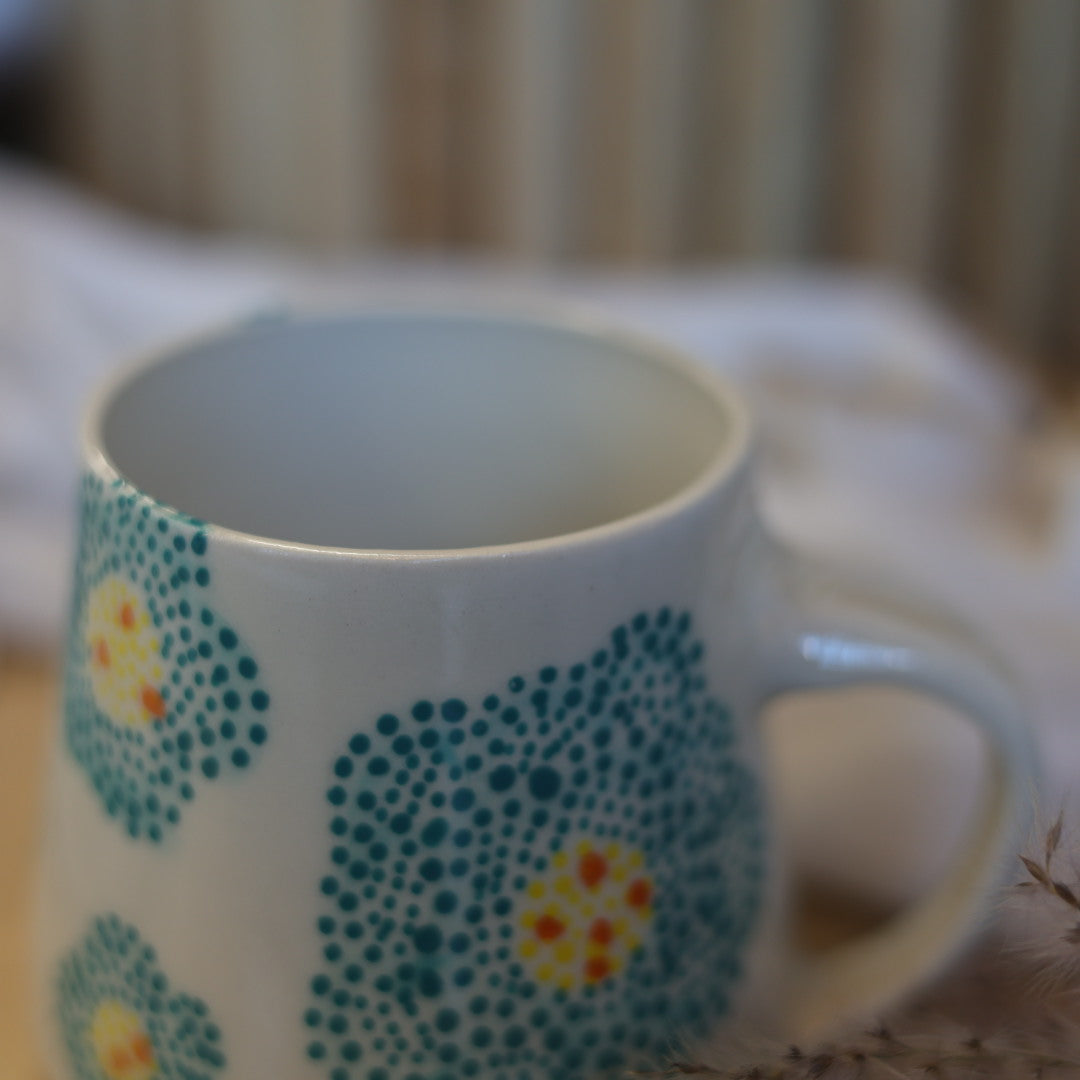 Mino Ode Designs All Over Flower Mug