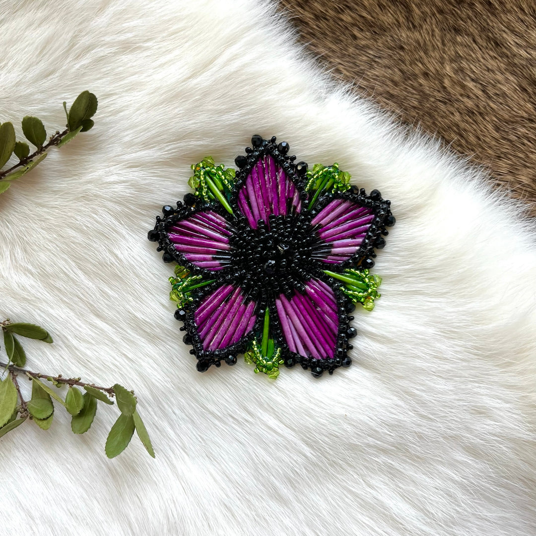 Mercedes G. Quill Floral Brooch