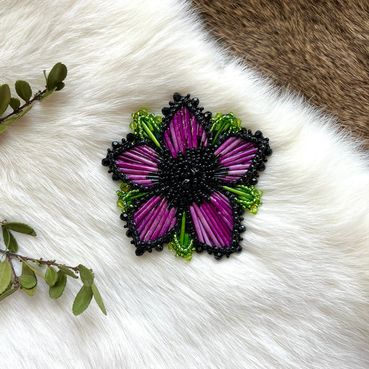 Mercedes G. Quill Floral Brooch