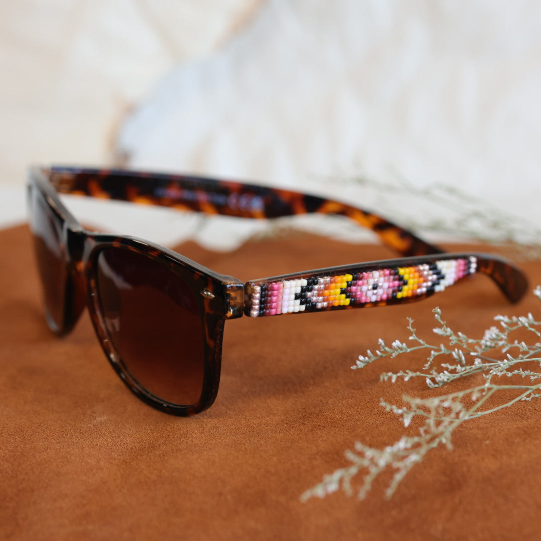 Rebelina Wayfarer Beaded Sunglasses